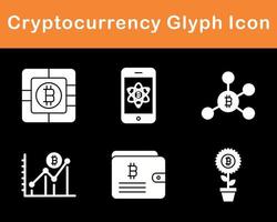 Bitcoin And Cryptocurrency Vector Icon Set