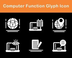 Computer Function Vector Icon Set