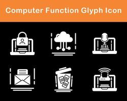 Computer Function Vector Icon Set