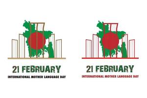 21 February International mother language day vector