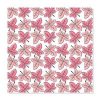 abstract shape pink leaf pattern, geometric design for beautiful gift wrapping. vector