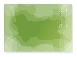 Modern green color background. wavy abstract pattern. Stylish minimalist design for banner template, presentation, greeting card, business card. vector