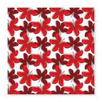 red abstract shape leaf pattern, unique design for beautiful gift wrapping. vector