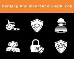 Banking And Insurance Vector Icon Set