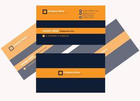 Corporate business card design template vector