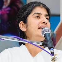 New Delhi, India, October 16 2022 - BK Shivani during meditation session, Shivani Verma, better known as BK Shivani, is a teacher in the Brahma Kumaris spiritual yoga and meditation movement of India photo