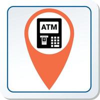 ATM Navigation Icon Vector Illustration Graphic