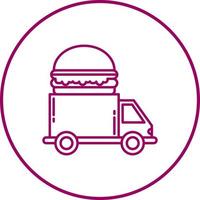 Fast Food Truck Vector Icon