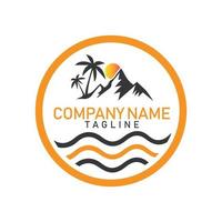 Unique natural logo design with vector format.