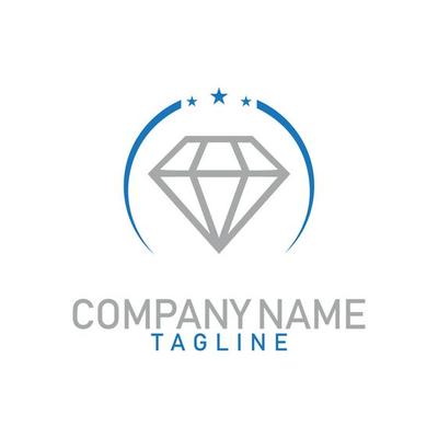 Diamond gold icon logo design with vector format.