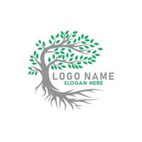 árbol icono logo diseño con vector formato.