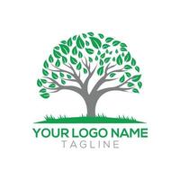 Unique tree icon logo design with vector format.