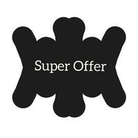 super offer on amaizing background vector