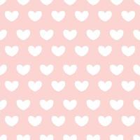 seamless pattern with hearts, Cute pattern with hearts, white hearts on a pink background vector