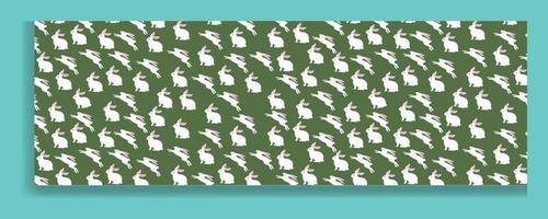 Seamless pattern  Easter rabbit, easter Bunny. Vector illustration.