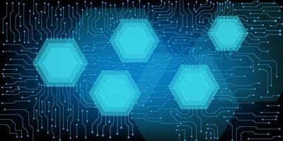 electrónica de seguridad de ciencia hexagonal para seguridad con concepto de vector de holograma para pantalla de negocio de fondo de elemento de tecnología futura