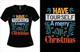 Navidad día camiseta vector diseño.