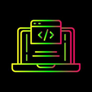 icono de vector de codificación