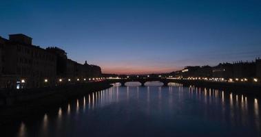 ponte véhicule Florence laps de temps video