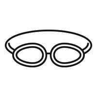 Solarium protection glasses icon outline vector. Spa sun vector