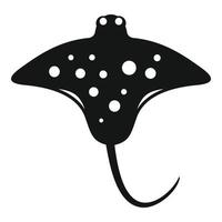 Nature stingray icon simple vector. Animal marine vector