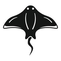 Sea stingray icon simple vector. Animal marine vector