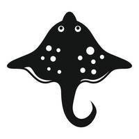 Wildlife stingray icon simple vector. Fish animal vector