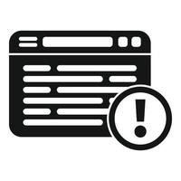 Online fraud icon simple vector. Hacker error vector