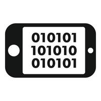 Smartphone malware icon simple vector. Virus error vector