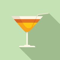 Water park cocktail icon flat vector. Aqua pool vector