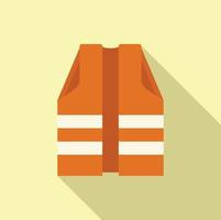 Aqua vest icon flat vector. Waterpark tool vector