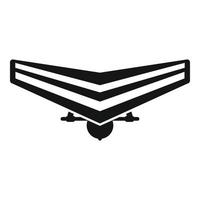 Man hang glider icon simple vector. Para air vector