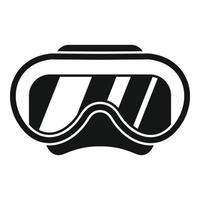 Dive mask icon simple vector. Aqua pool vector