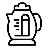 Kettle pot icon outline vector. Water pot vector