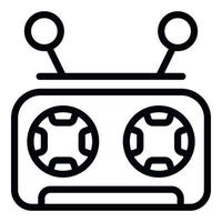 Radio control unit icon outline vector. Remote control vector