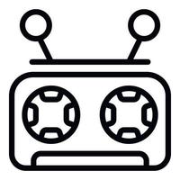 Radio control unit icon outline vector. Remote control vector