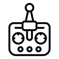 Rc unit icon outline vector. Toy control vector