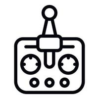 Rc unit icon outline vector. Toy control vector