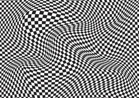 abstract optical illusion checker board background vector