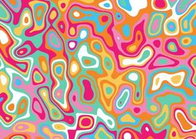 retro styled psychedelic pattern background design vector