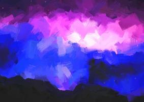 abstract background with palette knife painted effect vector