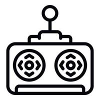 Car joystick icon outline vector. Model robot vector