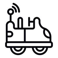 Machine radio control icon outline vector. Remote control vector