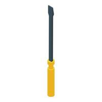 Screwdriver icon isometric vector. Thief tool vector