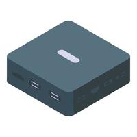 Digital media box icon isometric vector. Tv internet vector