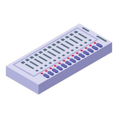Electronic voiting paper icon isometric vector. Election vote