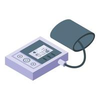 Blood pressure device icon isometric vector. Health disease vector