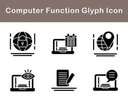 Computer Function Vector Icon Set