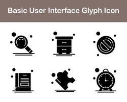 básico usuario interfaz vector icono conjunto