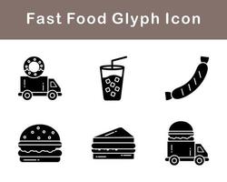 Fast Food Vector Icon Set